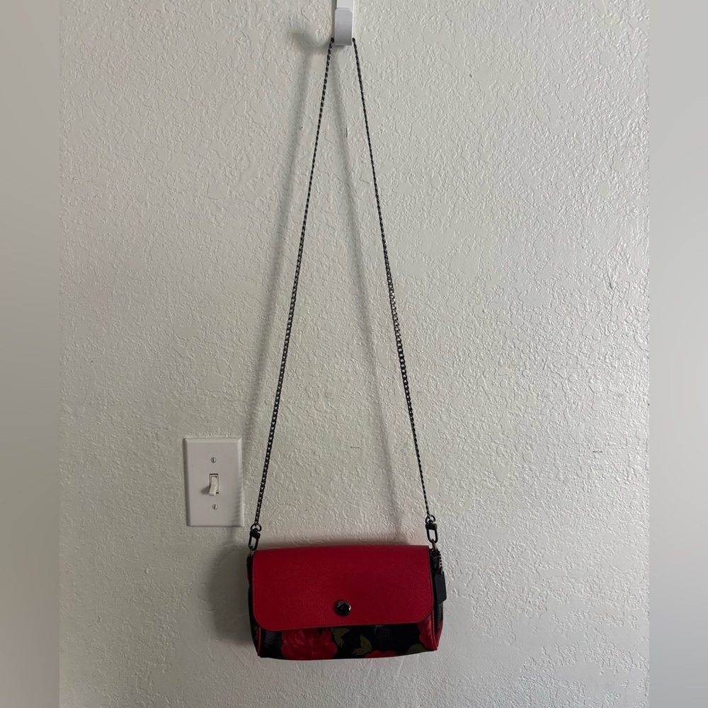 COACH ROSE MONOGRAM CLUTCH - Picture 7 of 12